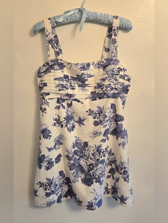 Abercrombie & Fitch Dresses & Skirts - Abercrombie & Fitch Mini Dress Skorts Lining Linen Cotton Floral Medium Petite